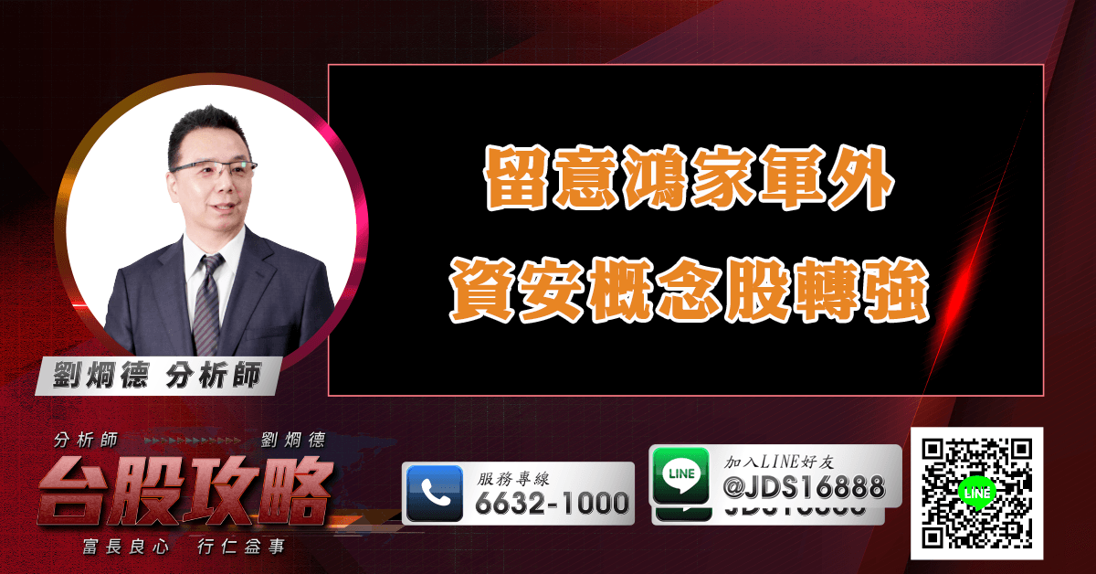 留意鴻家軍外 資安概念股轉強 (圖)